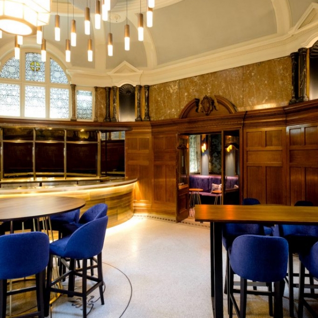 Rotunda Bar in Durham Hotel Indigo Durham